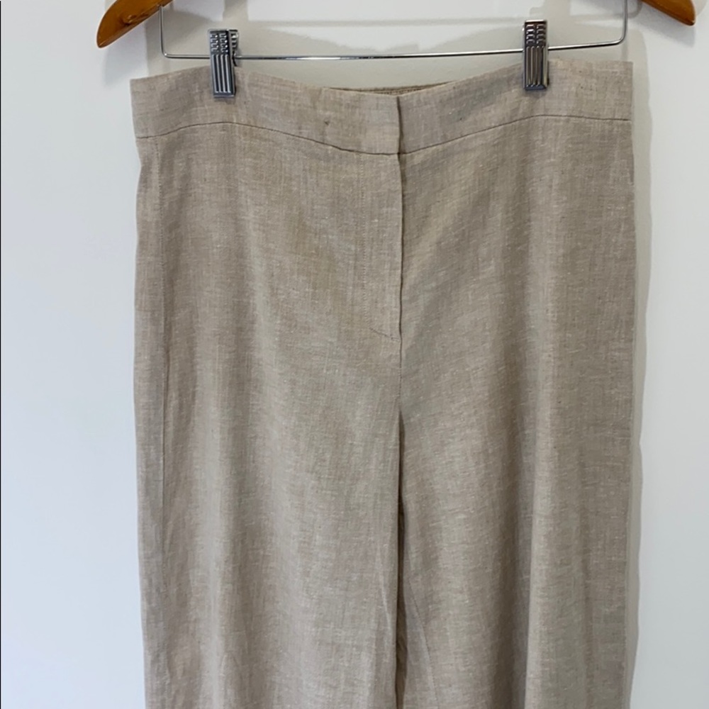 Theory linen pants wide leg trousers